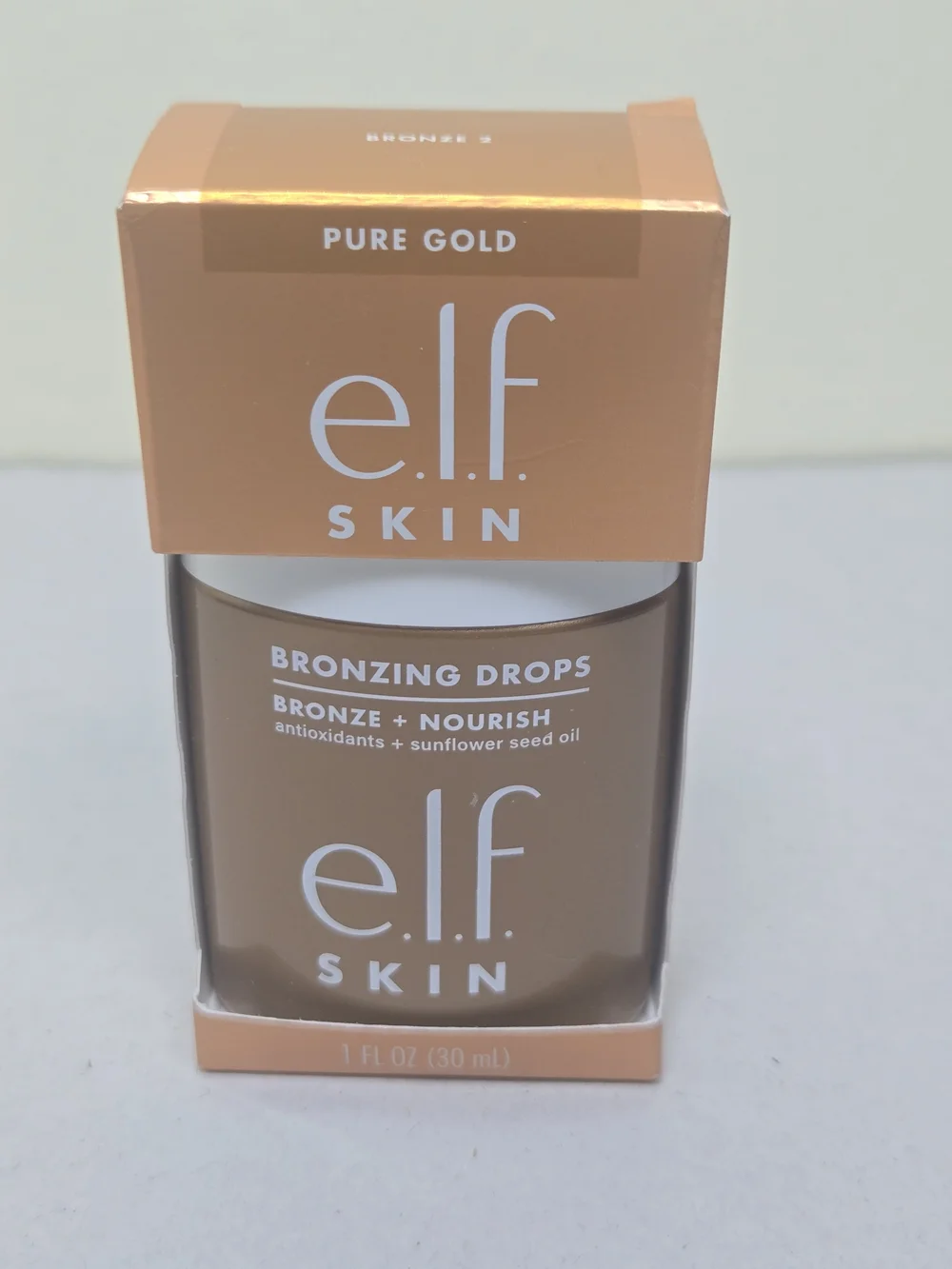 e.l.f. Skin Bronzing Drops in Pure Gold - Gold